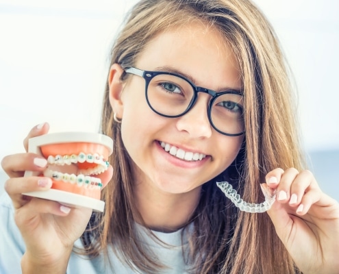 Invisalign vs standard braces